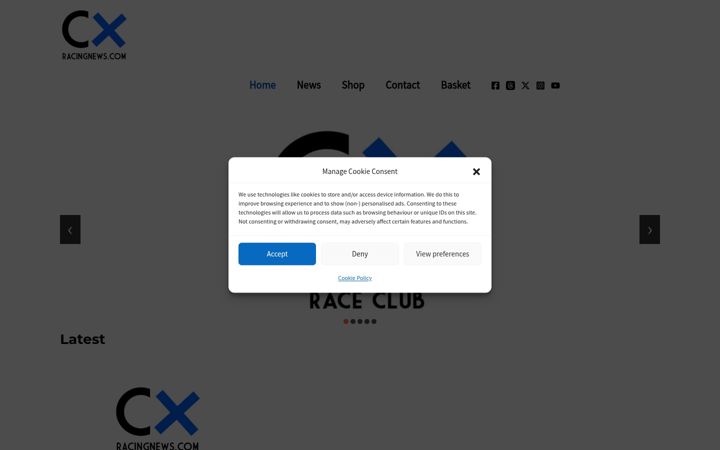 Screenshot of cyclocrossracingnews.com