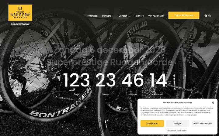 Екранна снимка на cyclocrossruddervoorde.be