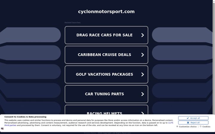 Screenshot of cyclonmotorsport.com