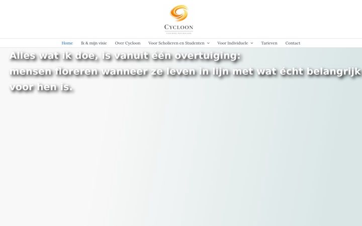 Screenshot of cyclooncoaching.nl