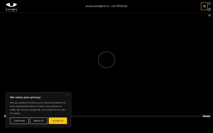 Screenshot of cyclopsfilms.ro