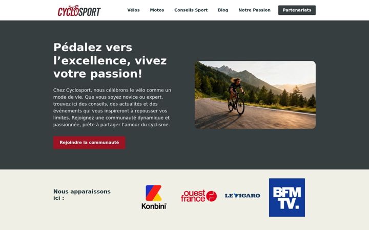 Screenshot von cyclosport.fr