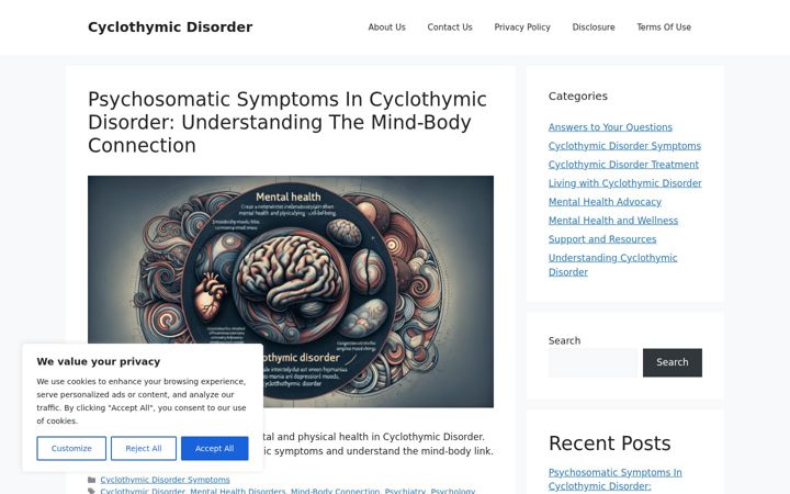 Screenshot of cyclothymicdisorder.com