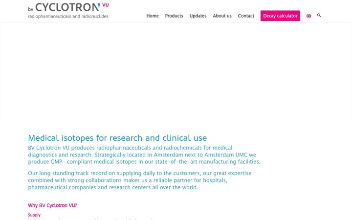 Screenshot of cyclotron.nl