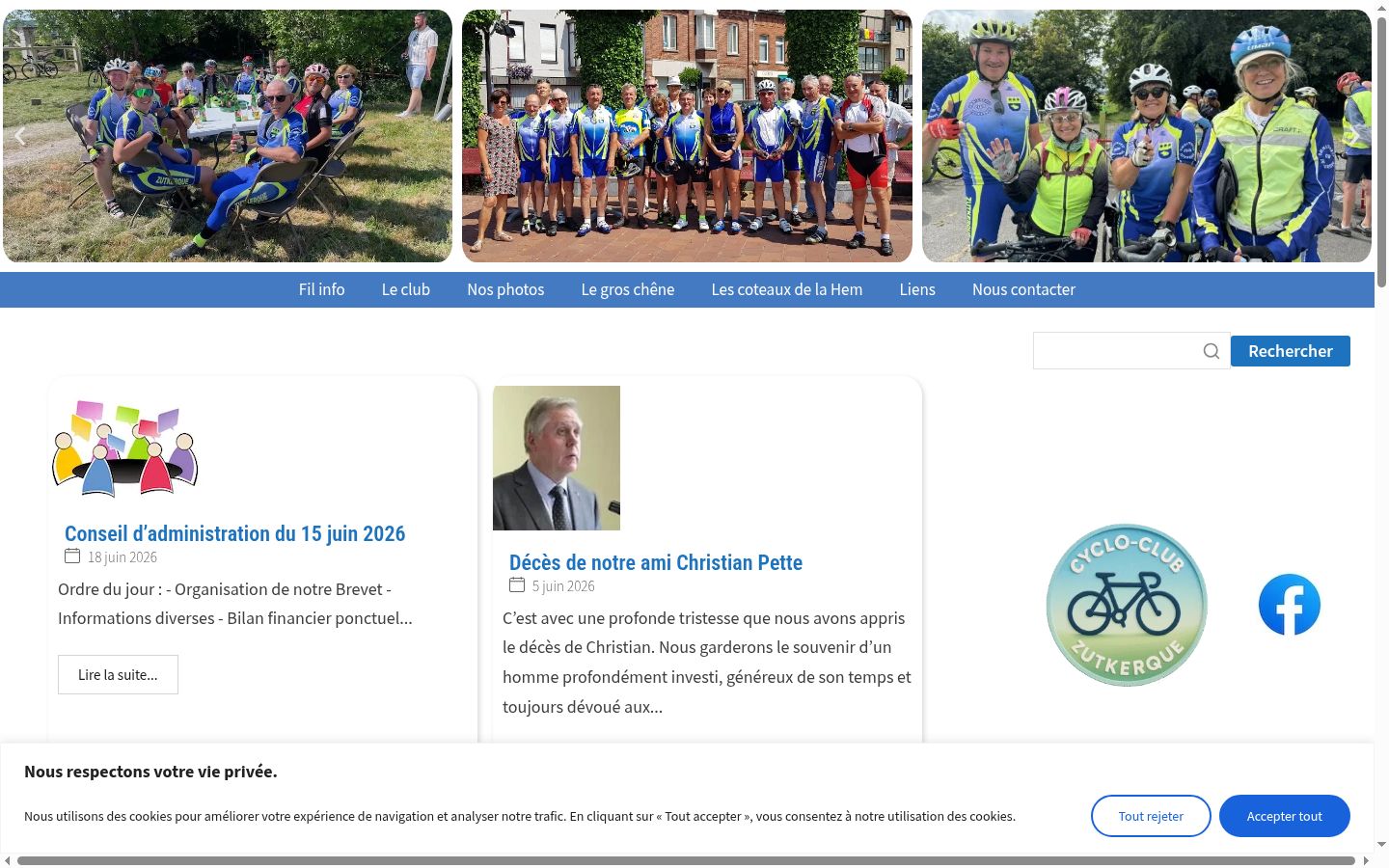 Screenshot des Einwilligungsbanners vor jeglicher Interaktion
