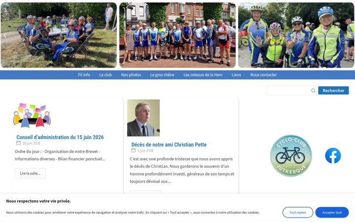 Screenshot von cyclozutkerque.org