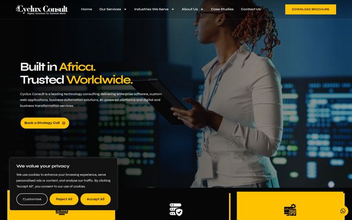 Screenshot of cyclux.com