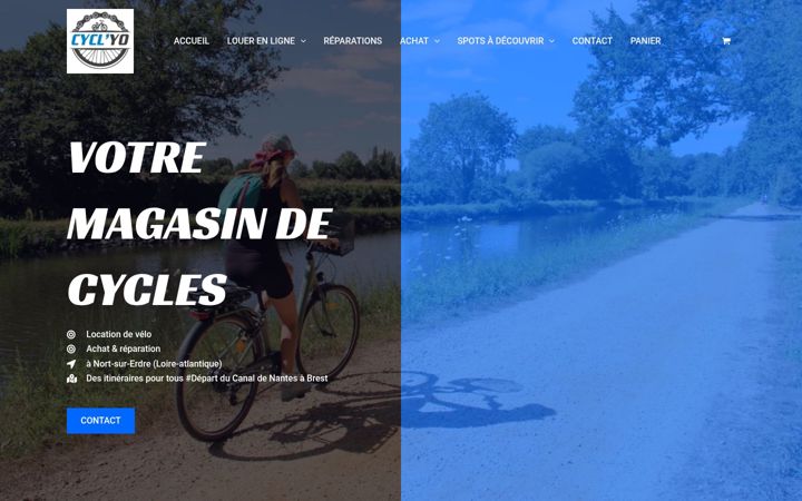 Screenshot von cyclyo.fr