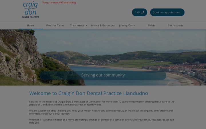 Screenshot of cyddental.com