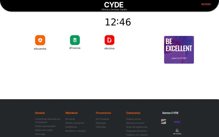 Screenshot di cyde.es