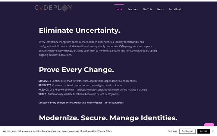Screenshot of cydeploy.com