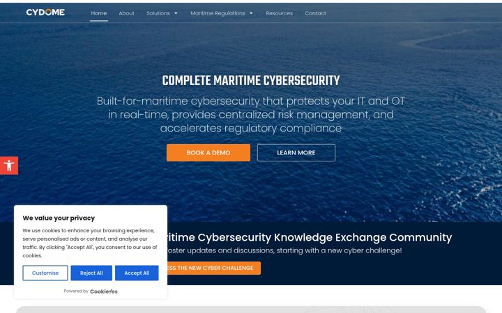Екранна снимка на cydome.io