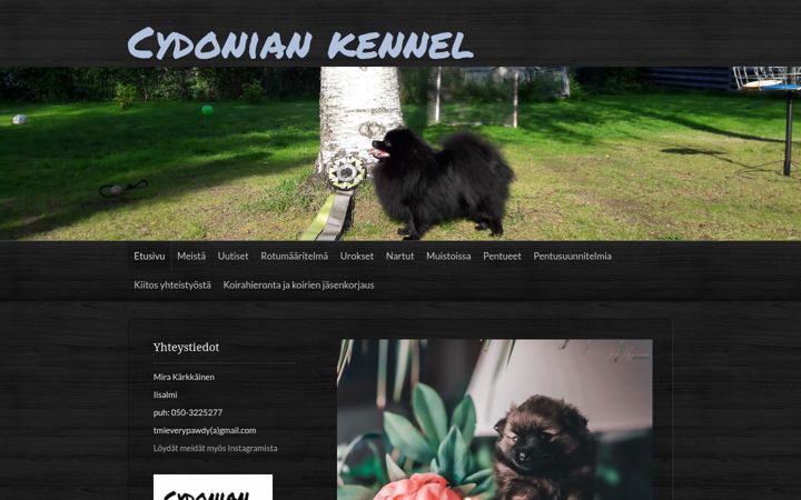 Screenshot of cydoniankennel.net