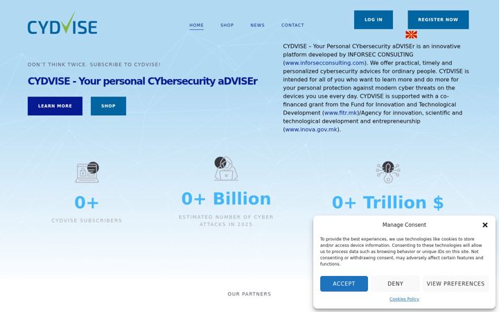 Screenshot of cydvise.com