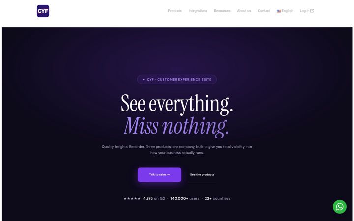 Screenshot of cyf.com