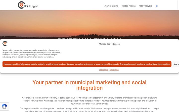 Screenshot di cyf.fi