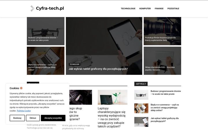 Screenshot of cyfratech.pl