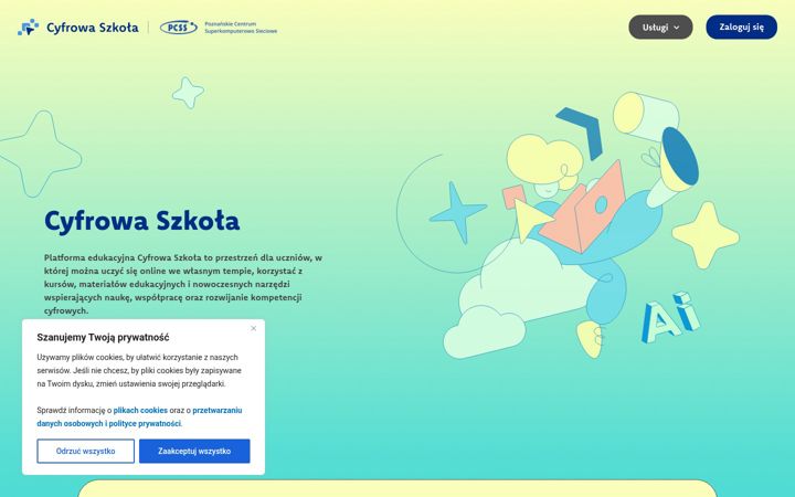 Screenshot di cyfrowa.szkola.pl