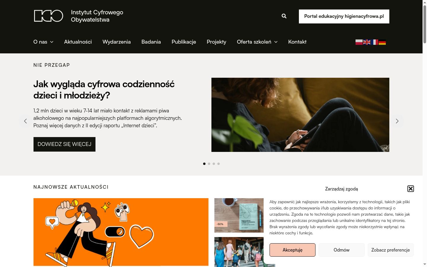 Sutikimo reklamjuostės, rodytos prieš bet kokią sąveiką, ekrano kopija
