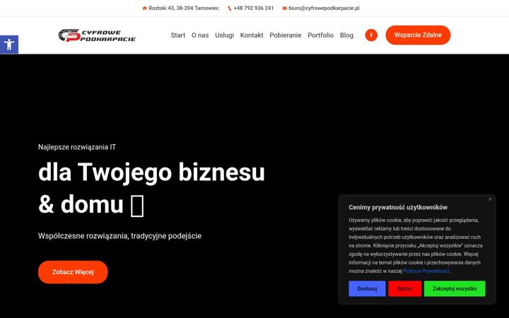 Screenshot of cyfrowepodkarpacie.pl