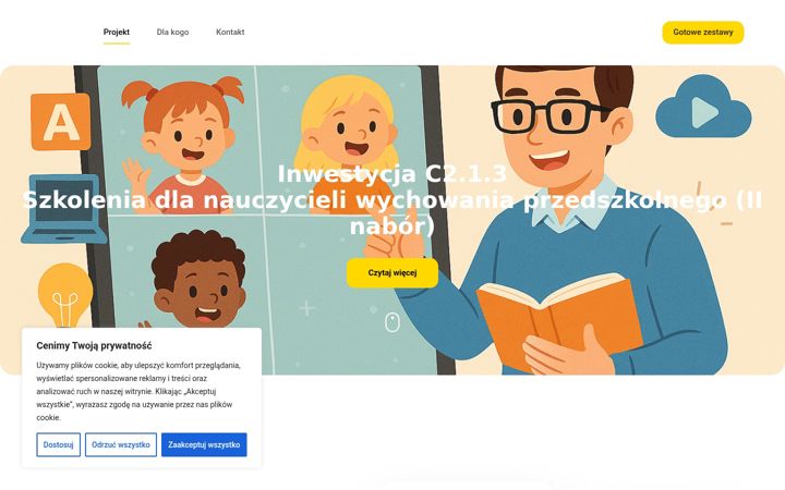 Screenshot di cyfrowyprzedszkolak.pl