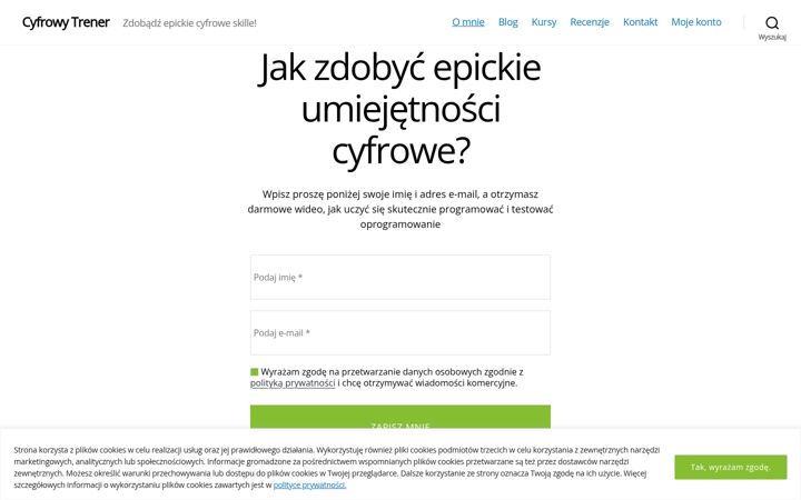 Screenshot of cyfrowytrener.pl