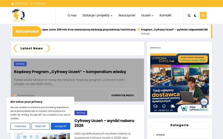 Screenshot di cyfrowyuczen.edu.pl