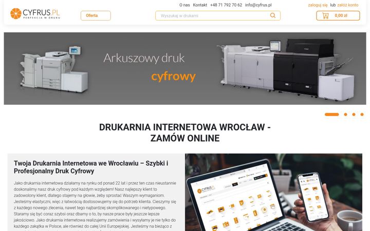 Screenshot di cyfrus.pl