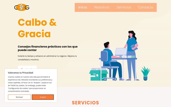 Screenshot of cygasesoria.com
