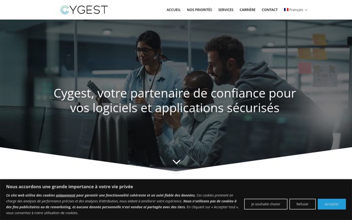Screenshot of cygest.fr