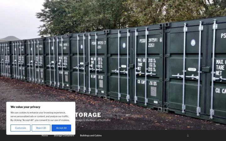 Screenshot of cygnetstorage.co.uk
