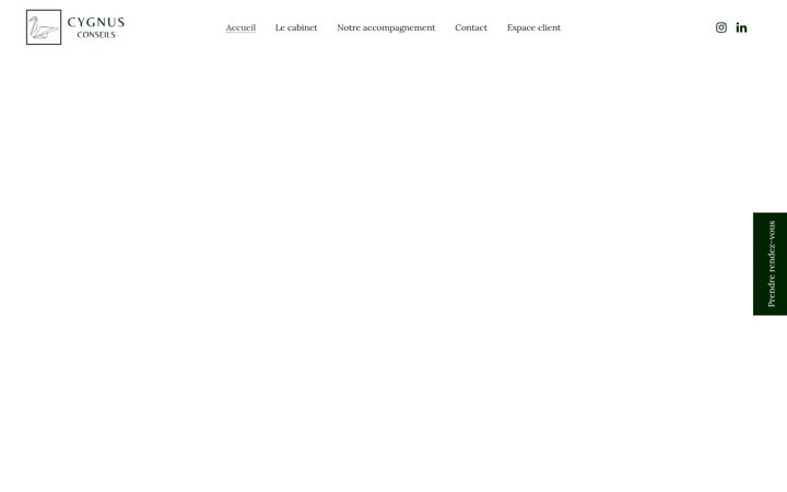 Screenshot van cygnusconseils.fr