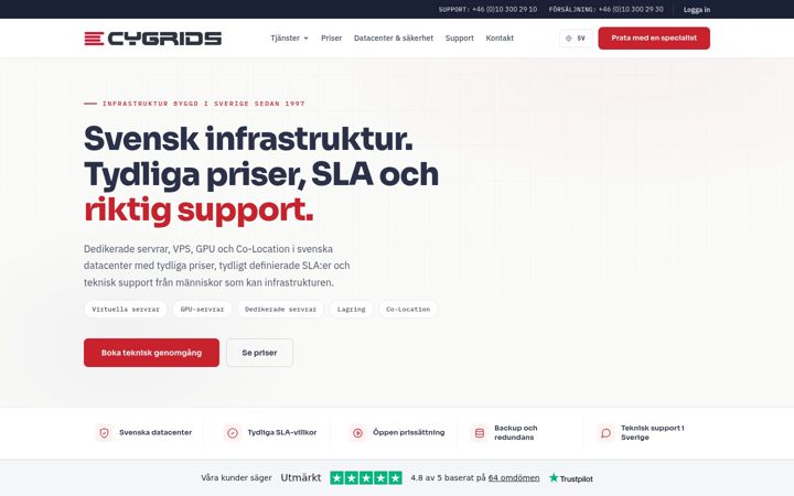 Screenshot of cygrids.com