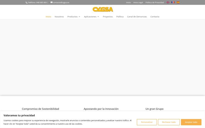 Screenshot di cygsa.es