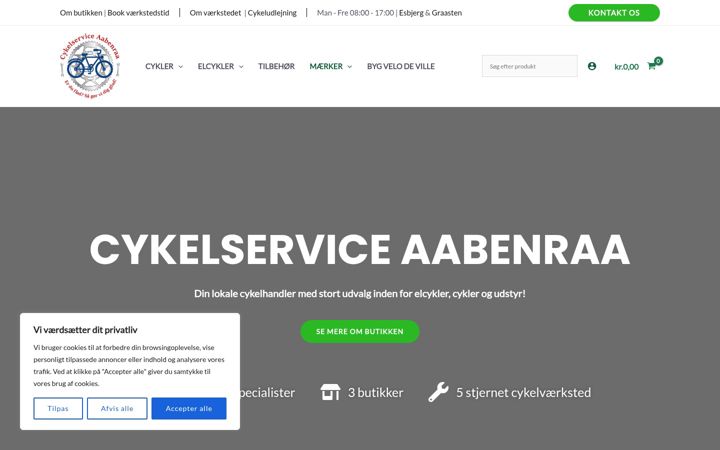Screenshot of cykelservice-aabenraa.dk