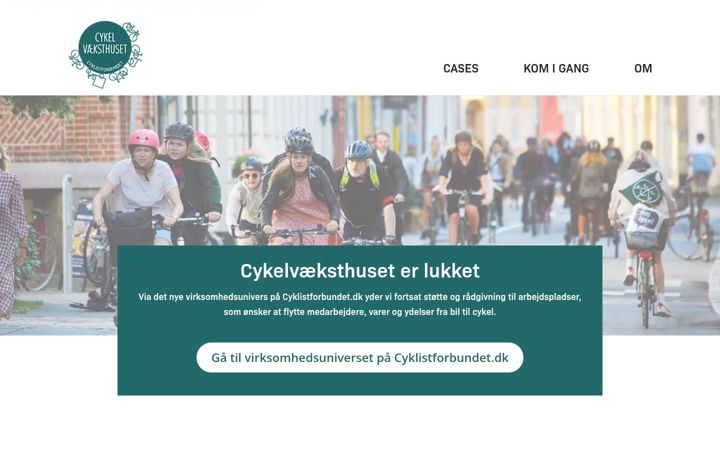 Screenshot of cykelvaeksthuset.dk