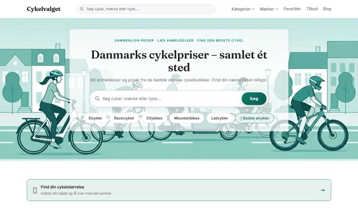 Képernyőkép: cykelvalget.dk