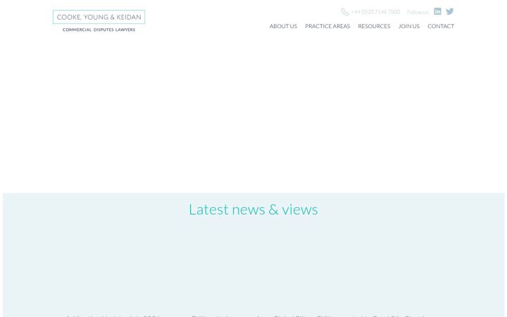 Screenshot of cyklaw.com
