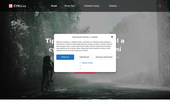 Screenshot stránky cykli.cz