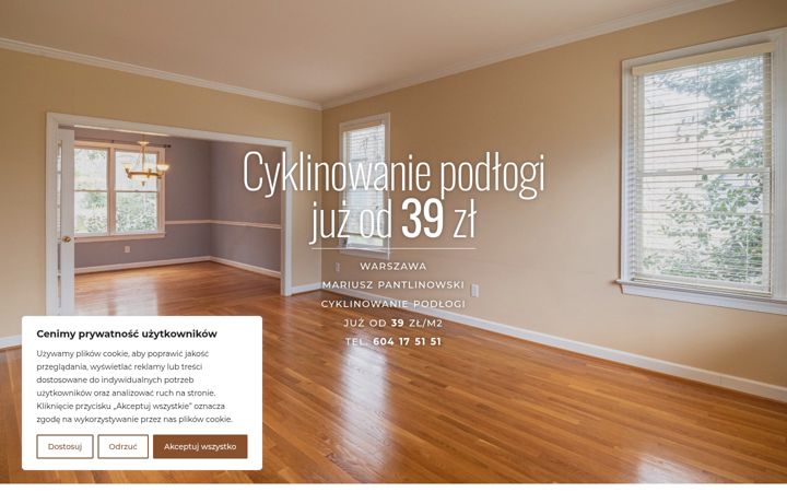 Screenshot of cyklinowanie.warszawa.pl