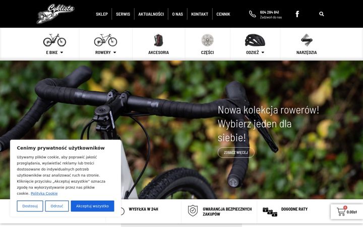 Screenshot di cyklistarowery.pl
