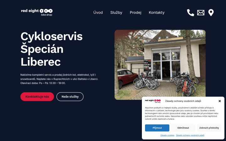 Screenshot stránky cykloservis-specian.cz