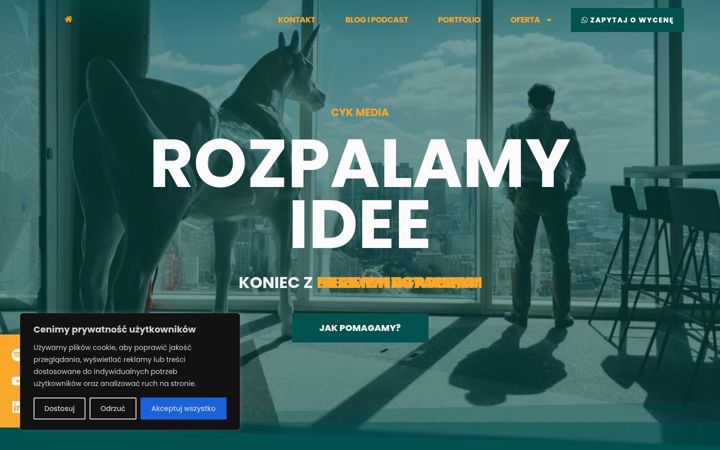 Screenshot di cykmedia.pl