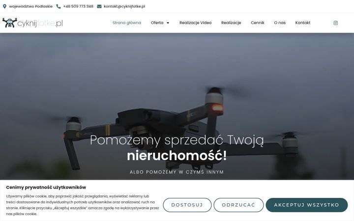 Screenshot of cyknijfotke.pl