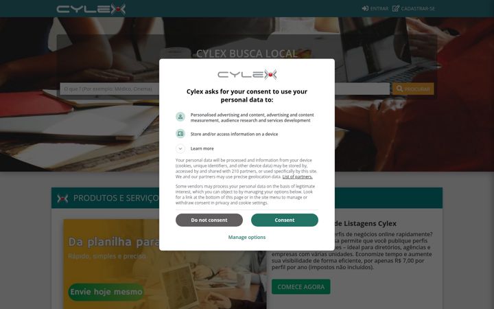 Screenshot of cylex.com.br