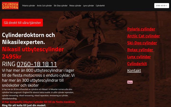 Screenshot di cylinderdoktorn.se