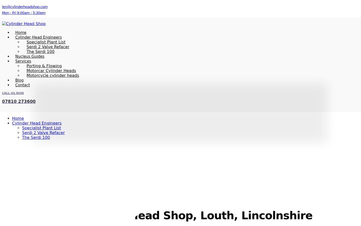 Screenshot of cylinderheadshop.com