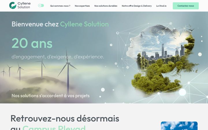 Screenshot of cyllene-solution.com