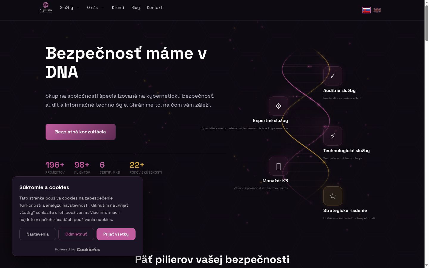 Screenshot tal-banner tal-kunsens muri qabel kwalunkwe interazzjoni