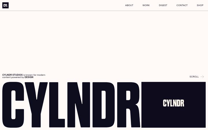 Screenshot of cylndr.com